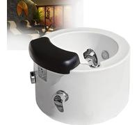 JMOUZHG Semi-Circular Foot Bath Massage Colorful Lamp Heated Foot Spa Hot And Cold Adjustment Deep Foot Bath Spa With Massage Pedicure Bowl