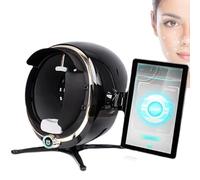 JMOUZHG Skin Moisture Analyzer,13.3 Inch 36MP 3D Smart Face Scanner, Tests 8 Spectral Analysis, Cloud Computing and Storage (Black)