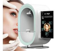 JMOUZHG Smart Facial Skin Analysis Machine,3D Digital Skin Analyzer Detector,Facial Moisture Analyzer for Beauty Salon Healthy Skin Care (A)