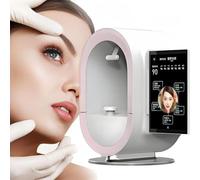 JMOUZHG Smart Facial Skin Analysis Machine,3D Digital Skin Analyzer Detector,Facial Moisture Analyzer for Beauty Salon Healthy Skin Care (B)