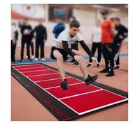 JMOUZHG Standing Long Jump Mat Long Jump Practice Test Pad Outdoor School Exercise Mat for Stadium Gym, Antislip Jumping Training Test Board (S)