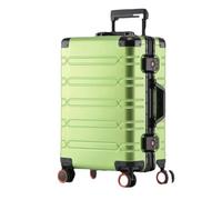 JMOZHCD Aluminum Alloy Rolling Luggage Carry-on Luggage 20 Inch Women Men Metal Business Luggage Travel Case (Light En8 20)