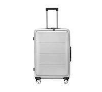 JMOZHCD Cabin Luggage Wheeled Suitcase Rolling Suitcase Trolley Case Large Capacity Carry-on Suitcase (H01 Silver 18)