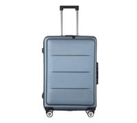 JMOZHCD Cabin Luggage Wheeled Suitcase Rolling Suitcase Trolley Case Large Capacity Carry-on Suitcase (H01 Blue 24)