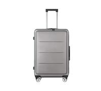 JMOZHCD Cabin Luggage Wheeled Suitcase Rolling Suitcase Trolley Case Large Capacity Carry-on Suitcase (H01 Gold Gray 20)