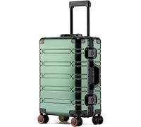 JMOZHCD Carry-on Luggage with Wheels Wear-resistant All-aluminum Magnesium Alloy Trolley Case Business Travel Suitcase (G 28)