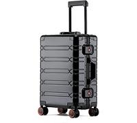 JMOZHCD Carry-on Luggage with Wheels Wear-resistant All-aluminum Magnesium Alloy Trolley Case Business Travel Suitcase (D 20)