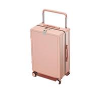 JMOZHCD Classic Travel Suitcase Wide Trolley Suitcase Silent Wheel Multifunctional Suitcase Large Capacity Hard Shell Suitcase (Cornus Powder 26)