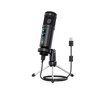 JMOZHCD Condenser Microphone, Multi-function Vocal Microphone Kit with Tripod Computer Mobile Game Noise Cancelling Microphone
