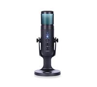 JMOZHCD Condenser Microphone Super, Adjustable Dynamic Lighting Effects, Home Studio Application, Recording Game Video Conference Microphone