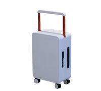 JMOZHCD Fashion Wide Trolley Travel Suitcase for Men and Women Wheels 20-inch Boarding Luggage Storage (Pearl White 20)