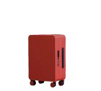 JMOZHCD Fashion Wide Trolley Travel Suitcase for Men and Women Wheels 20-inch Boarding Luggage Storage (Horse Orange 24)