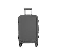 JMOZHCD Front Opening Luggage Trolley Bag Unisex Rolling Luggage Rotating Suitcase with Wheeled Password Suitcase (Aluminum Frame 26)