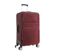 JMOZHCD Hand Luggage Oxford Cloth Boarding Rolling Suitcase Large Travel Bag with Wheels Zipper Rolling Luggage Suitcase (Red 28 inch)