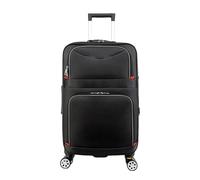 JMOZHCD Hand Luggage Oxford Cloth Boarding Rolling Suitcase Large Travel Bag with Wheels Zipper Rolling Luggage Suitcase (Black 28 inch)