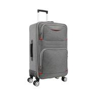 JMOZHCD Hand Luggage Oxford Cloth Boarding Rolling Suitcase Large Travel Bag with Wheels Zipper Rolling Luggage Suitcase (Gray9 28 inch)