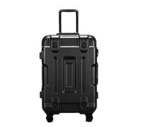 JMOZHCD Large Capacity Suitcase Aluminum Frame Stylish Zipper Rolling Suitcase Silent Shockproof Trolley Case Zipper Case (Zipper 26)