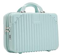 JMOZHCD Lightweight 14-inch Luggage Trolley Case Multifunctional Partition Female Student Password Box Hard Shell Travel Trolley Case (D)