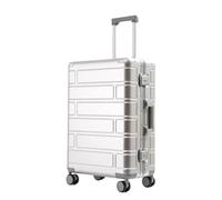 JMOZHCD Luggage Code Rolling Suitcase Luxury Travel Suitcase Trolley Case Storage Organizer (Sliver 24)