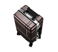 JMOZHCD Luggage Thickened Aluminum Frame Luggage Bag Wheel Large Capacity Travel Bag Cabin Case (A 24)