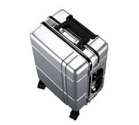 JMOZHCD Luggage Thickened Aluminum Frame Luggage Bag Wheel Large Capacity Travel Bag Cabin Case (I 20)