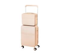 JMOZHCD Multifunctional Wide Trolley Suitcase for Women Travel Cabin Suitcase with Cup Holder Combination Suitcase Set (One Set1 20)