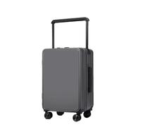 JMOZHCD Password Roller Suitcase Wide Trolley Lightweight Suitcase PC Large Capacity Luggage Travel Bag (Gray9 24 inch)