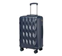 JMOZHCD Rolling Suitcase, Stylish Carry-on Suitcase, with Wheels, Zipper Combination Lock, Lightweight Suitcase (Blue 20 inch)