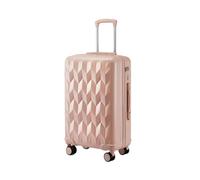 JMOZHCD Rolling Suitcase, Stylish Carry-on Suitcase, with Wheels, Zipper Combination Lock, Lightweight Suitcase (Pnnrk 20 inch)