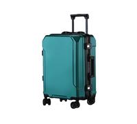 JMOZHCD Travel Luggage Stylish Suitcase Aluminum Frame Trolley Case Small Cabin Luggage (En8(black Border) 24)