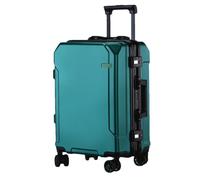 JMOZHCD Travel Suitcase Fashion Suitcase Aluminum Frame Trolley Case Men and Women Cabin Case (En8(black Border) 26)