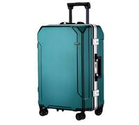 JMOZHCD Travel Suitcase Fashion Suitcase Aluminum Frame Trolley Case Men and Women Cabin Case (En8(white Border) 28)
