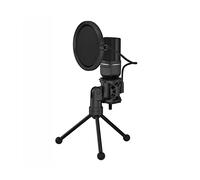 JMOZHCD USB Condenser Microphone, Professional Studio Microphone Kit, Computer Mobile Phone Game Noise Reduction Microphone (Black)