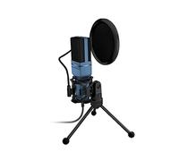 JMOZHCD USB Condenser Microphone, Professional Studio Microphone Kit, Computer Mobile Phone Game Noise Reduction Microphone (Blue)