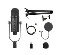 JMOZHCD USB Microphone, Precise Super Pickup Pattern, Professional Recording Quality, Noise Reduction Wired Condenser Microphone
