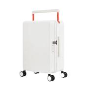 JMOZHCD Wide Handle Suitcase Rolling Suitcase Men's Travel Bag Boarding Code Trolley Suitcase (Zipper a 24)