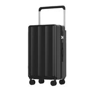 JMOZHCD Wide Trolley Suitcase for Women Travel Luggage Multifunctional Large Capacity Password Suitcase (Black 20)