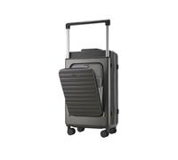 JMOZHCD Wide Trolley Suitcase Men's Business Zipper Aluminum Frame Carry-On Luggage Women's Combination Lock Suitcase Aluminum 24" (Aluminum 20)
