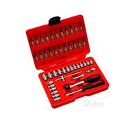 JMP 46-piece socket wrench and screwdriver bit set 1/4