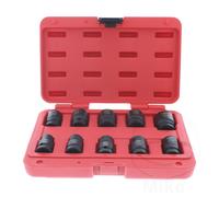 JMP Impact Socket Kit Hex 1/2 13-24mm Short