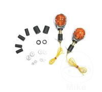 JMP Indicator Light Oxeye Short Orange Chrome