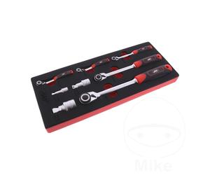 JMP reversible ratchet set in insert, 8-piece