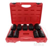 JMP Set of 9 long version bihexagonal impact socket wrenches 3/4 24-46 MM