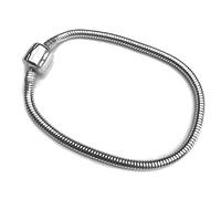 JMQJewelry 18th in Law Birthday Clasp Snake Chain Daughter Halloween Womens Charms for Bracelet Fits Pandora Bracelet 7.87in 20cm