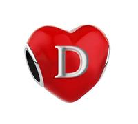JMQJewelry Graduation D Initial Alphabet Letter Charm for Bracelets Jewelry Compatible with Pandora Bracelets