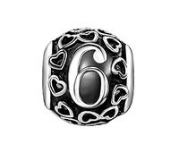 JMQJewelry I Love You to the moon and back 6 Numbers Mama Bear Charms for Bracelets Mother Day Women Christmas Birthday Shopping Bag