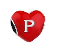 JMQJewelry Letters Initial P Alphabet Charms for Bracelets Wife Hunband Compatible with Pandora Bracelets