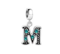 JMQJewelry Mama Bear M Initials Mother Daughter Birthday Love Family Christmas Mothers Day Compatible with Pandora Bracelets