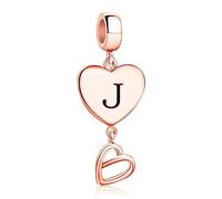 JMQJewelry Mother Son January Alphabet Letter Initials J Love July Dangle Womens Bead Charm Fits Pandora Bracelets Birthday 2024