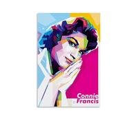 JMQPMDU Connie Francis Great Singer And Band Canvas Poster Wall Art Decorative Painting Bedroom Painting Posters 12x18inch(30x45cm) Unframe-style
